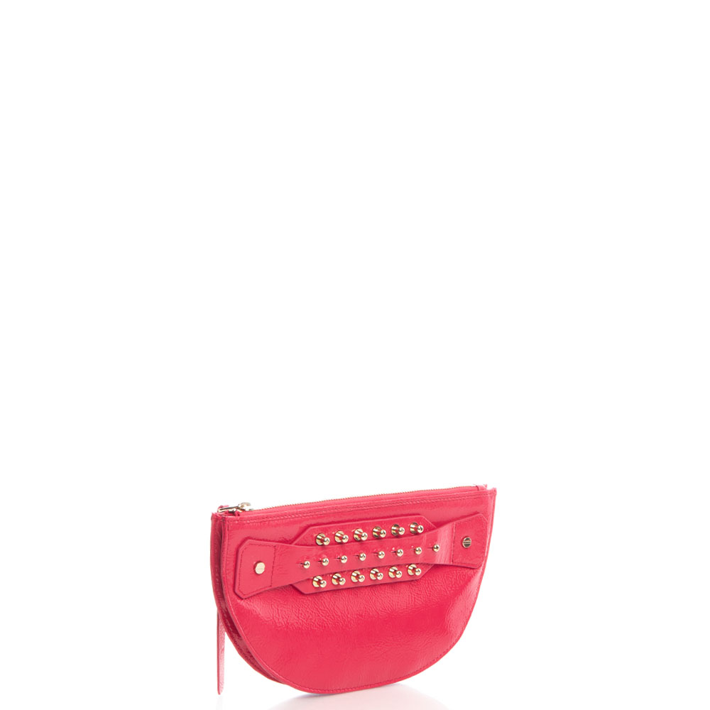 Alexander McQueen Clutch Wristlet in Print, Patent Leather