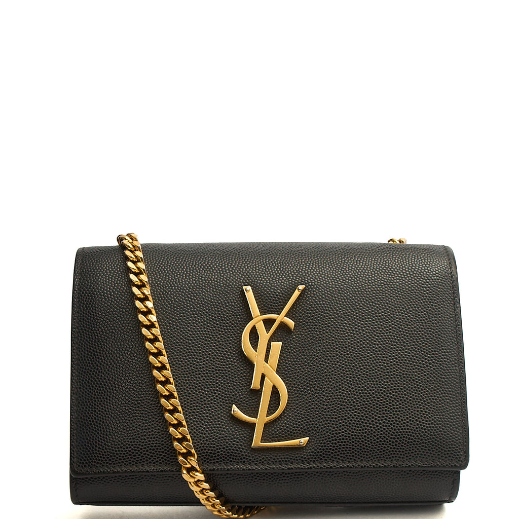 Saint Laurent Kate Mini in Black, Calfskin Leather