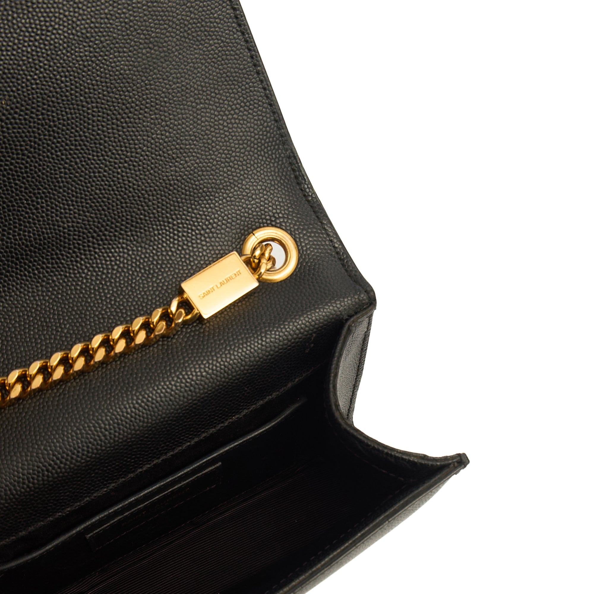 Saint Laurent Kate Mini in Black, Calfskin Leather