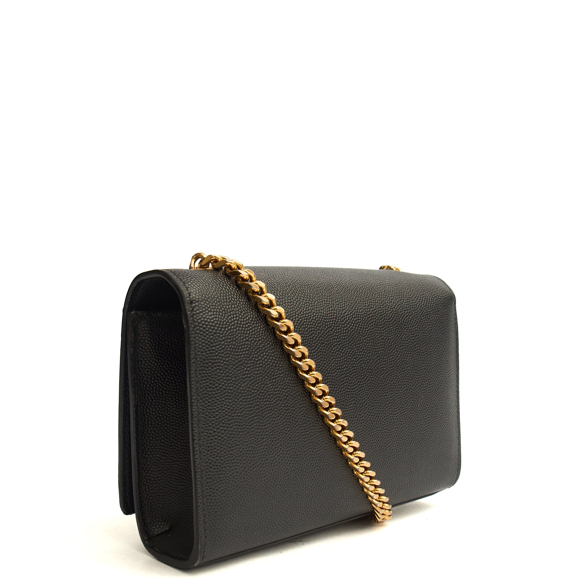 Saint Laurent Kate Mini in Black, Calfskin Leather