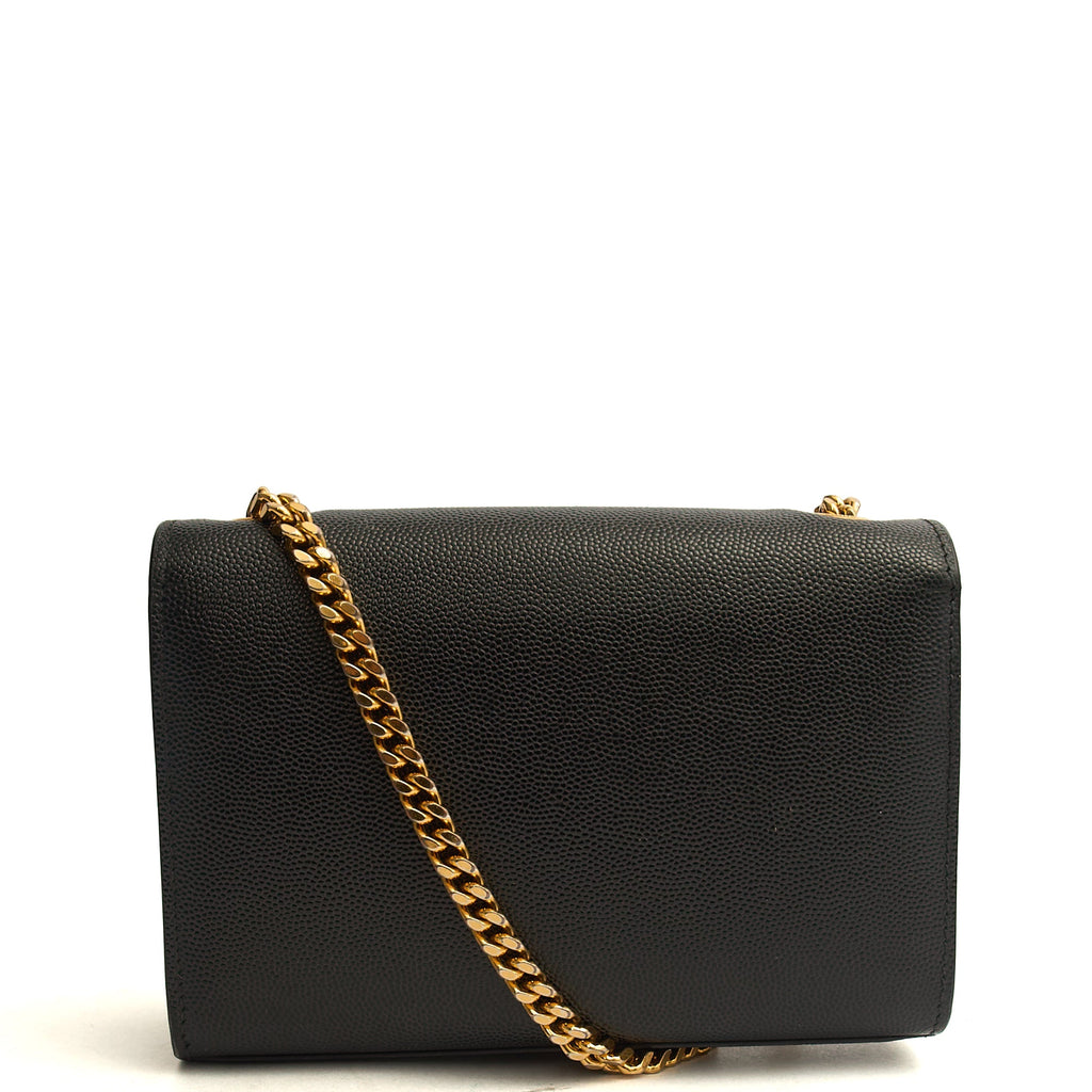Saint Laurent Kate Mini in Black, Calfskin Leather