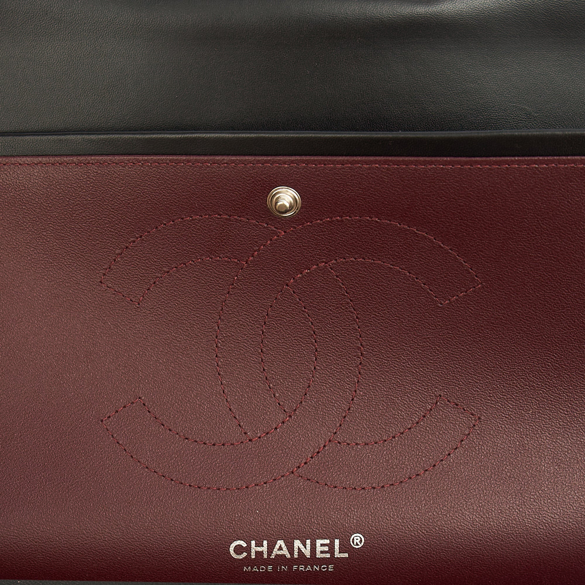 Chanel Shoulder Bag Classic Double Flap - Large in Black, Lambskin Leather