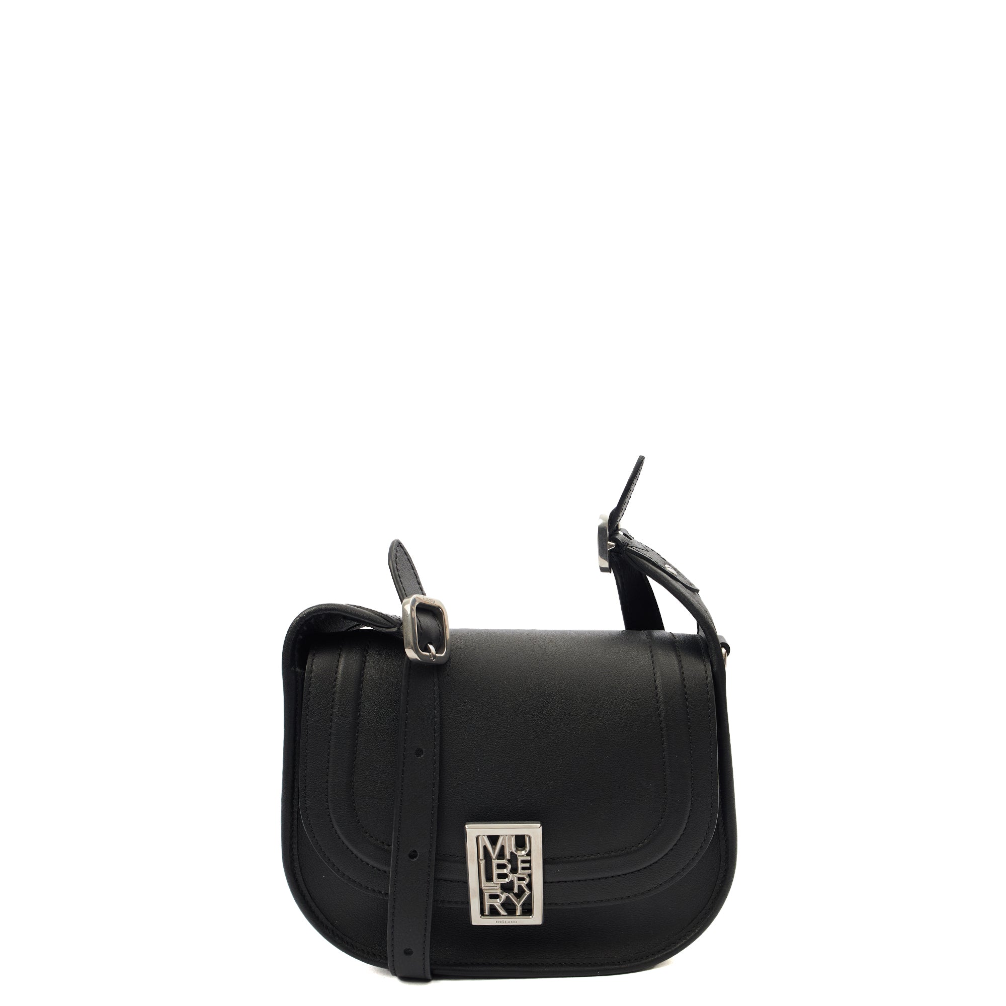Mulberry Cross Body Sadie in Black, Calfskin Leather