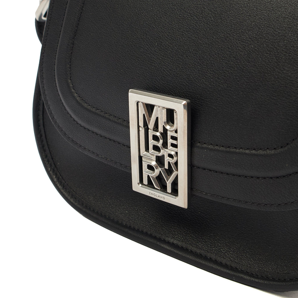 Mulberry Cross Body Sadie in Black, Calfskin Leather