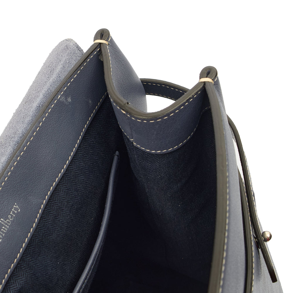 Mulberry Backpack Chiltern Backpack in Blue, Calfskin Leather