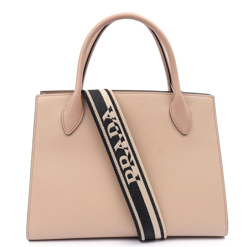 Prada Tote Saffiano Monochrome Bag in Powder Pink, Saffiano Leather