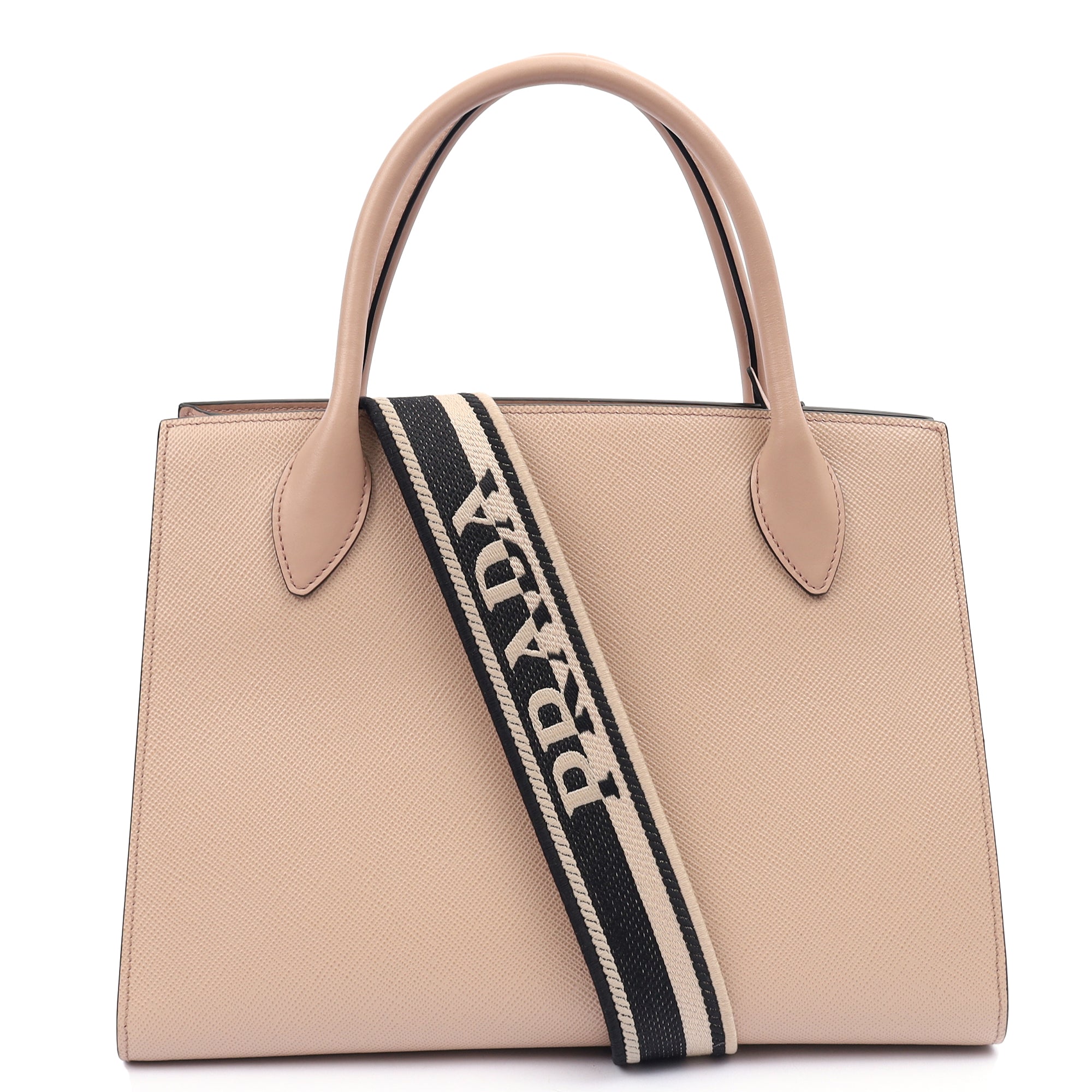 Prada Tote Saffiano Monochrome Bag in Powder Pink, Saffiano Leather