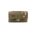 Chanel Medium M/L Classic Flap Khaki Denim