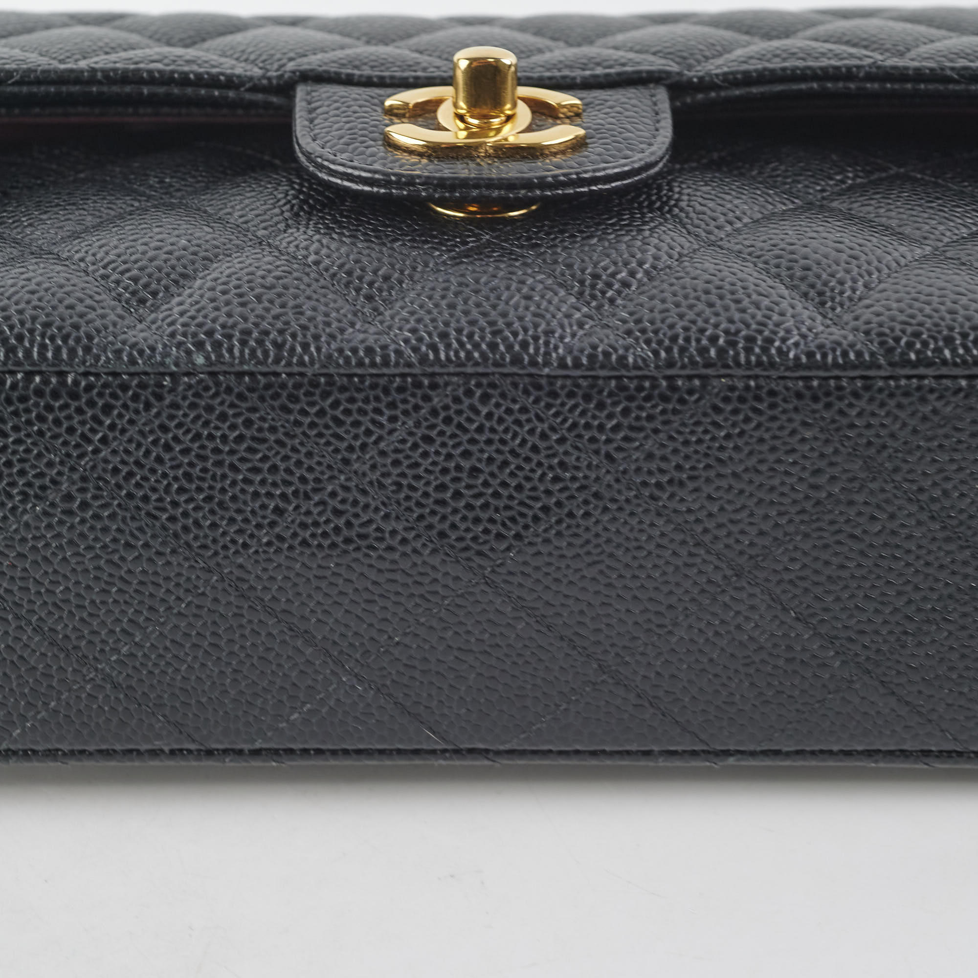 Chanel Small Classic Flap Caviar Black - Microchipped