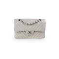 Chanel Classic Flap Small Lambskin Chevron Cream - Series 31