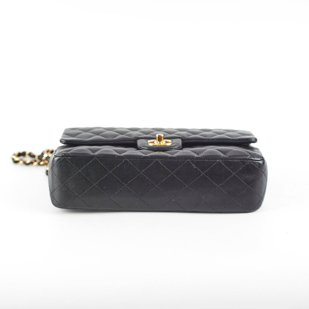 Chanel Classic Flap Medium Large Black Lambskin