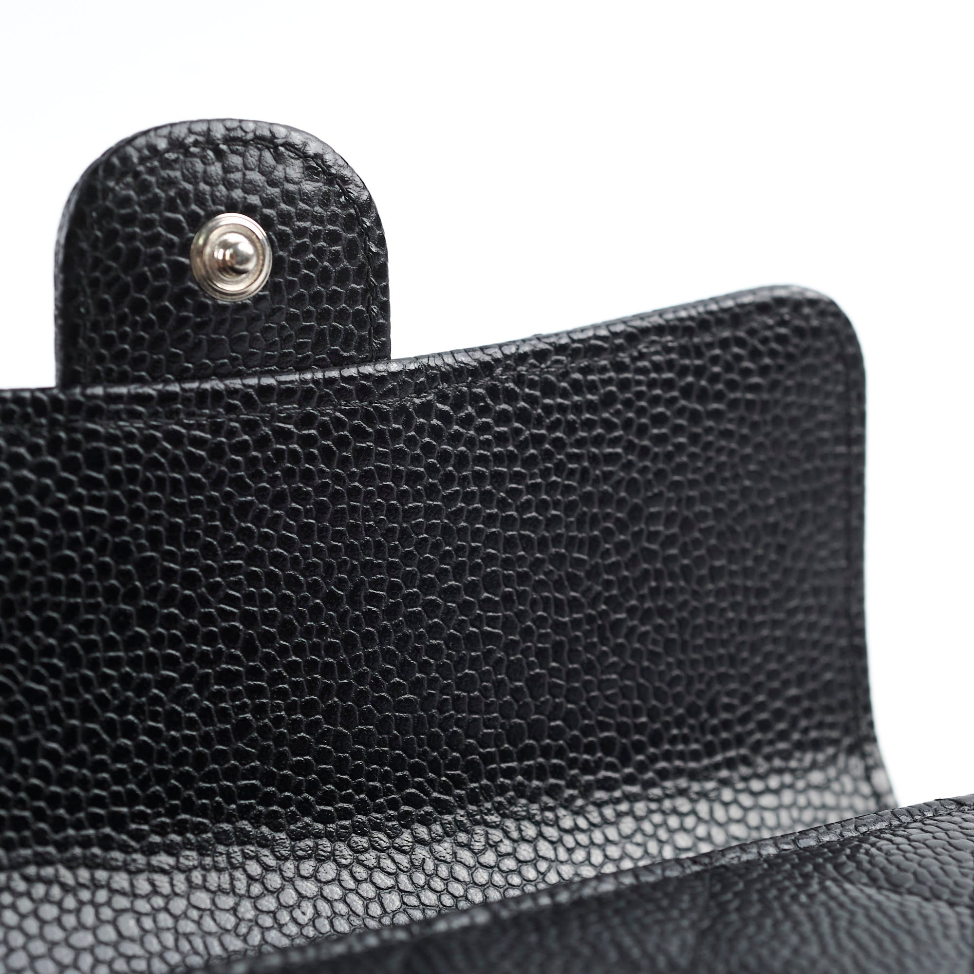 Chanel Classic Flap Wallet Black Caviar (microchip)