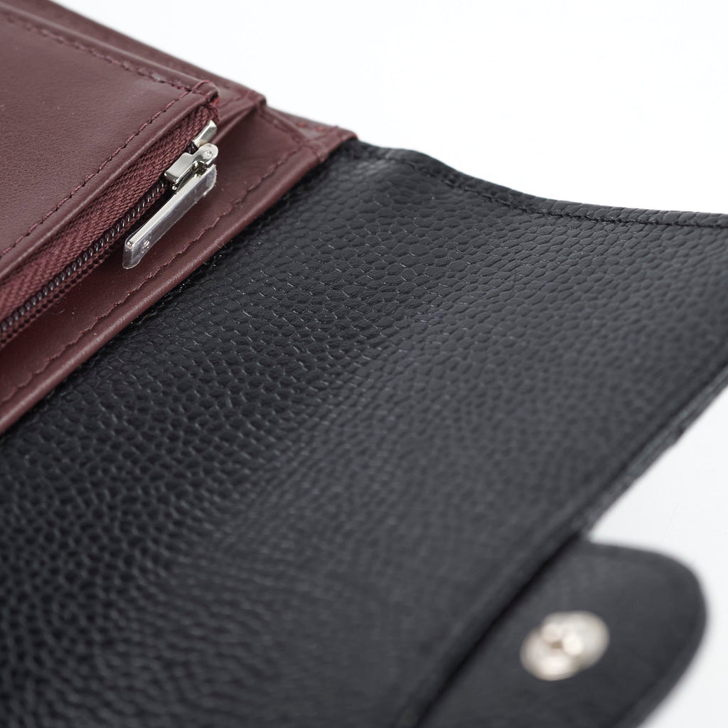 Chanel Classic Flap Wallet Black Caviar (microchip)