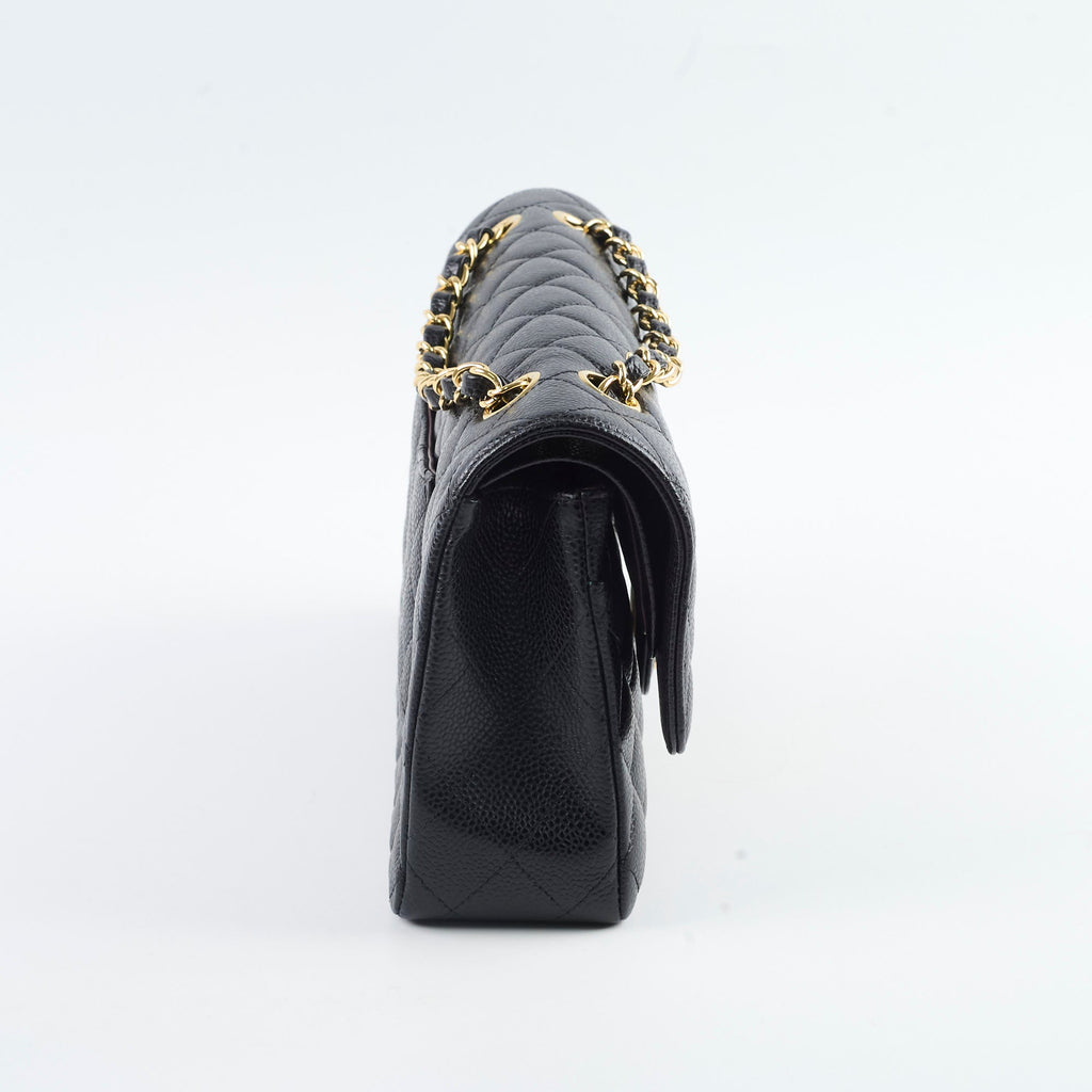 Chanel Medium Classic Flap Black Caviar GHW 25 series