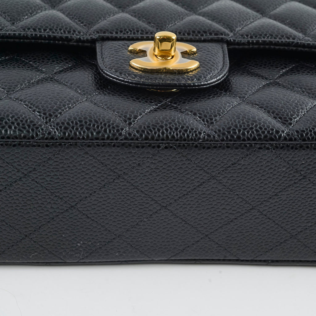 Chanel Medium Classic Flap Black Caviar GHW 25 series