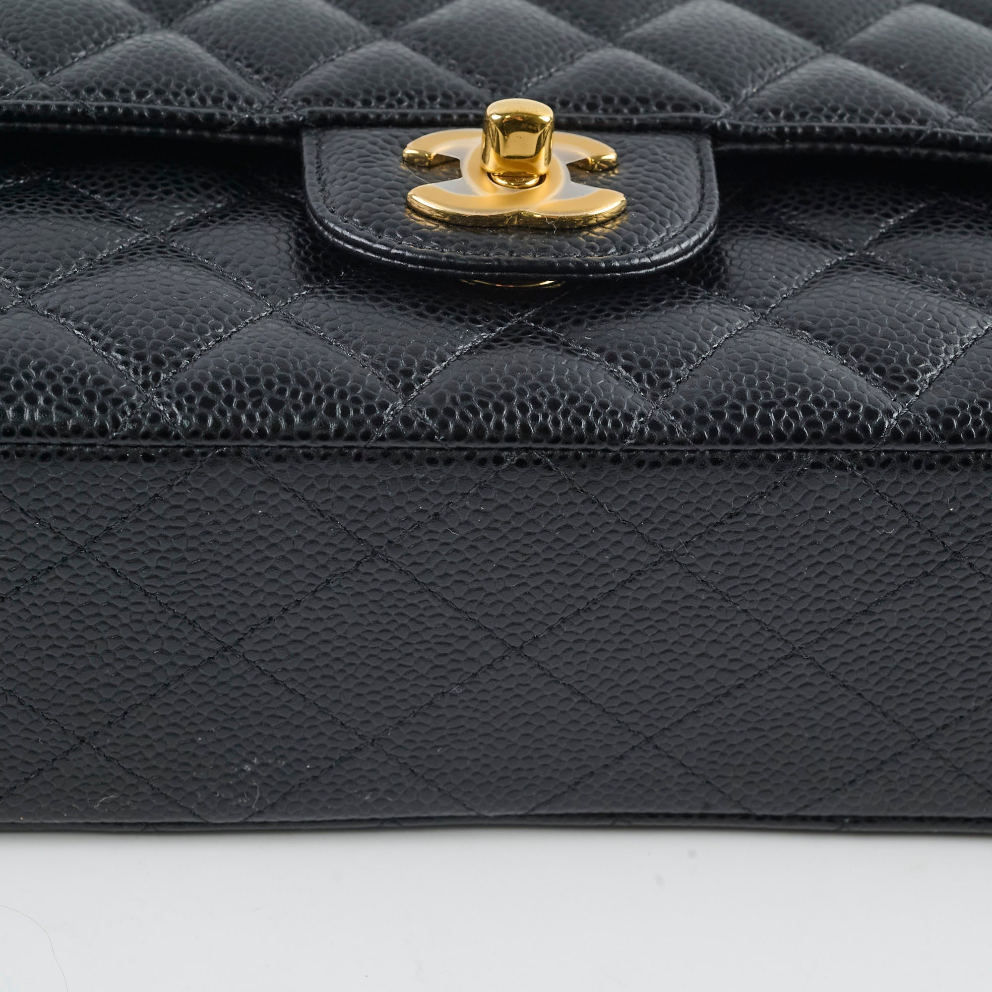 Chanel Medium Classic Flap Black Caviar GHW 25 series