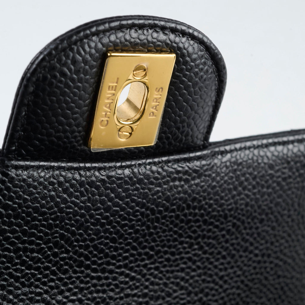 Chanel Medium Classic Flap Black Caviar GHW 25 series