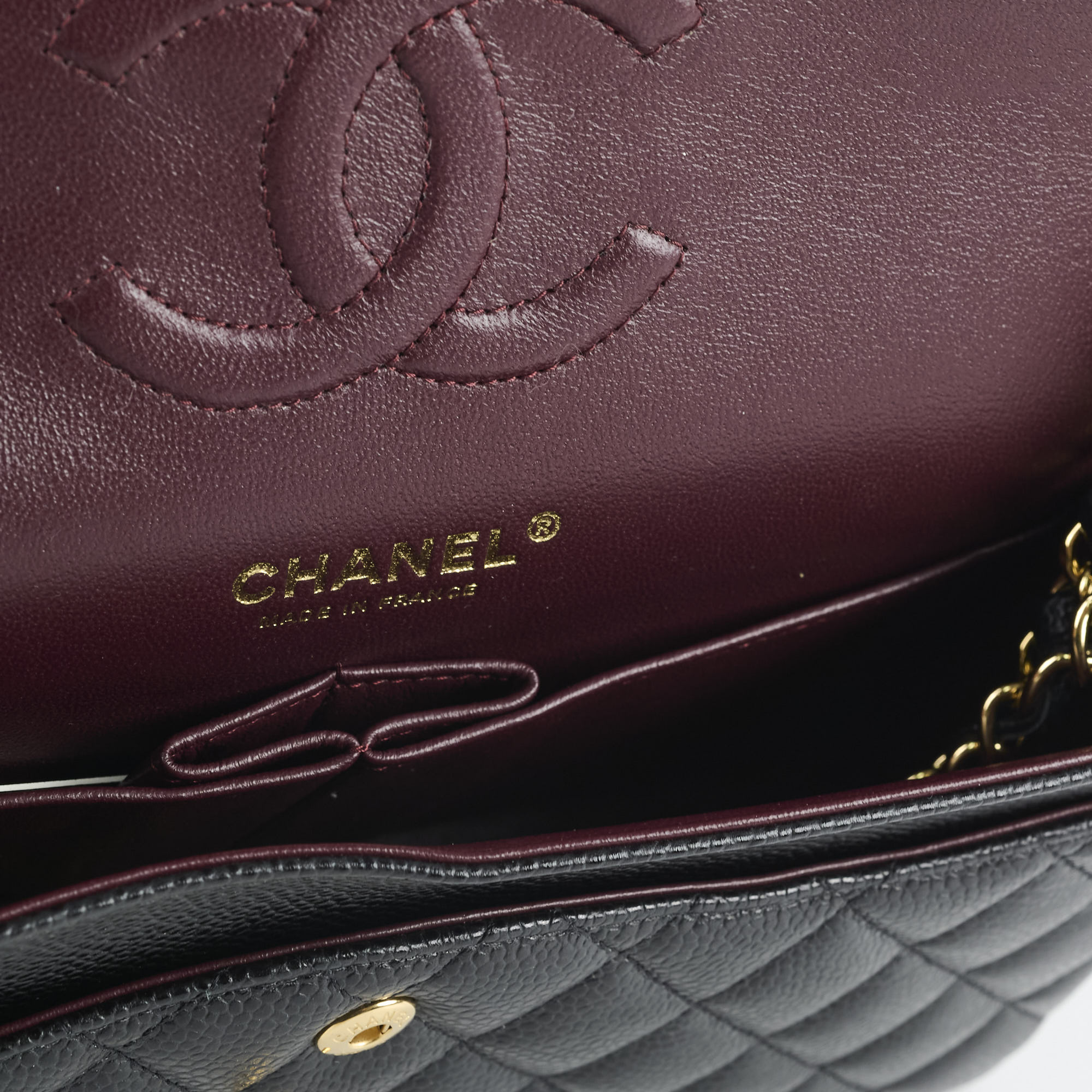Chanel Medium Classic Flap Black Caviar GHW 25 series