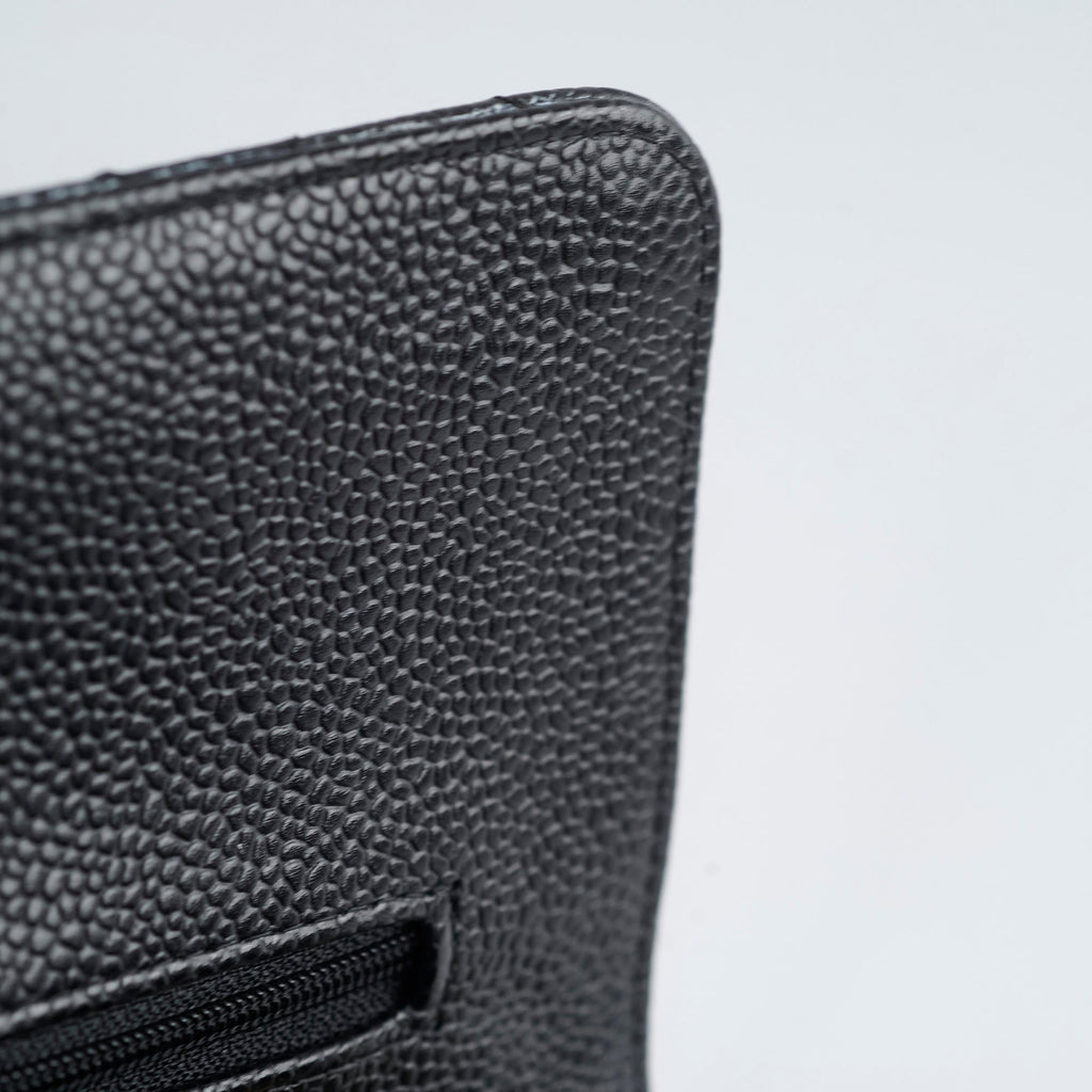 Chanel Medium M/L Caviar Classic Flap Black 24 series