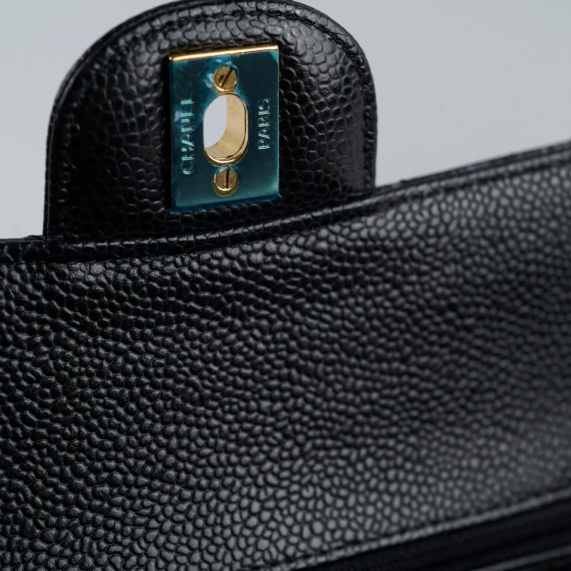 Chanel Medium M/L Caviar Classic Flap Black 24 series