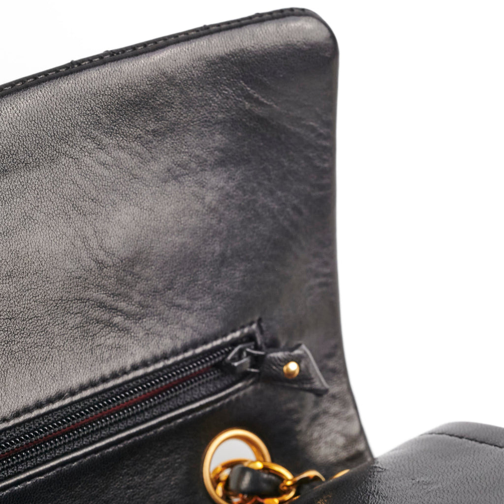 Chanel Vintage Medium/Large Double Classic Flap Black
