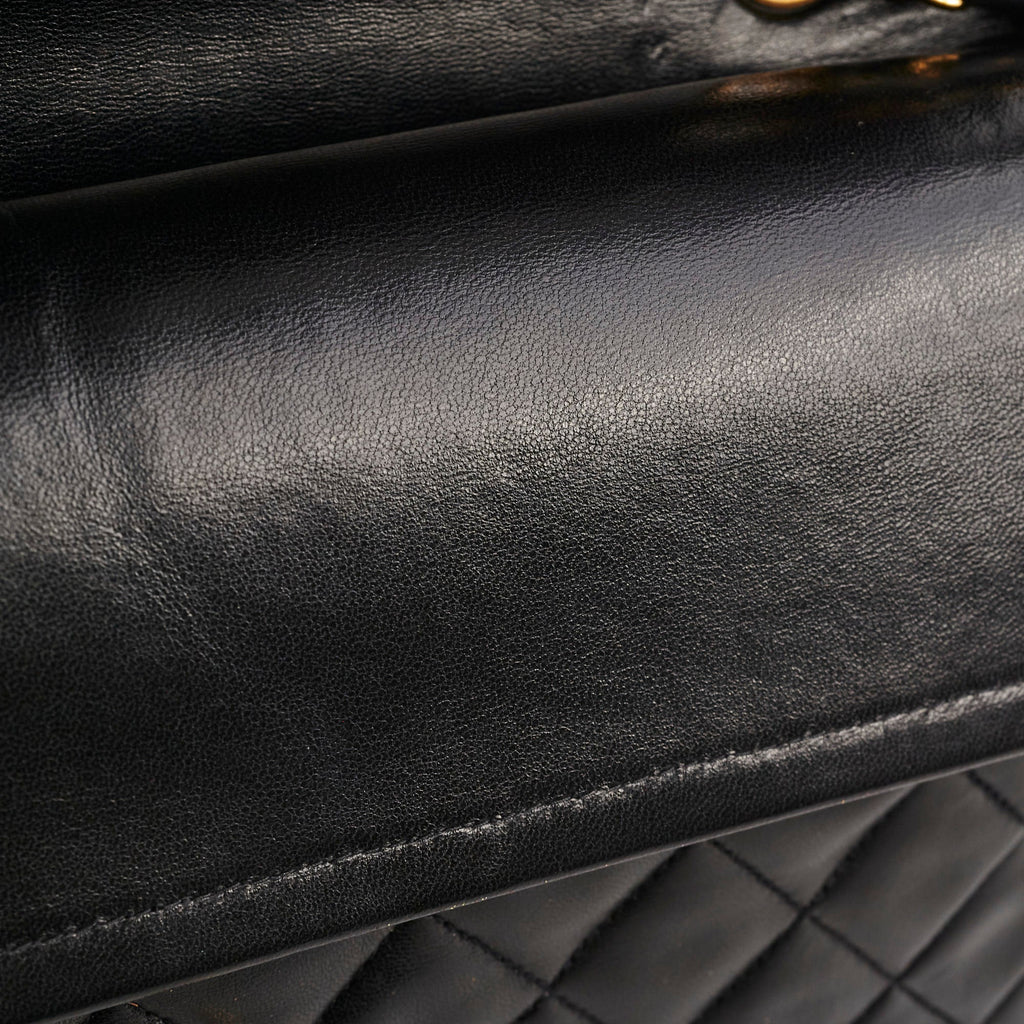 Chanel Vintage Medium/Large Double Classic Flap Black