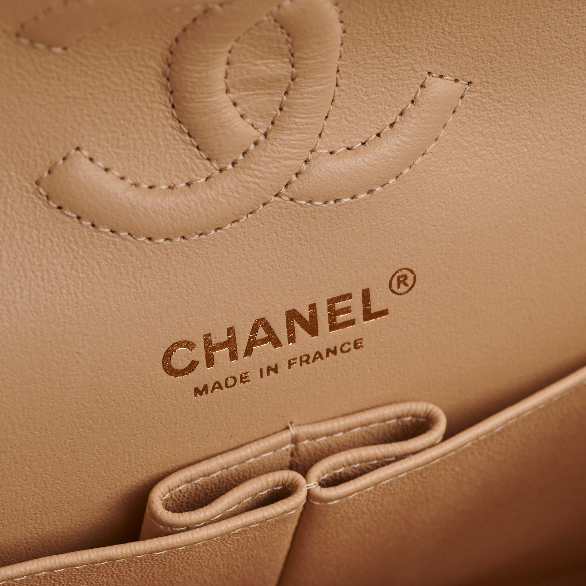 ITEM 17 - Chanel Small Double Classic Flap Beige 29series