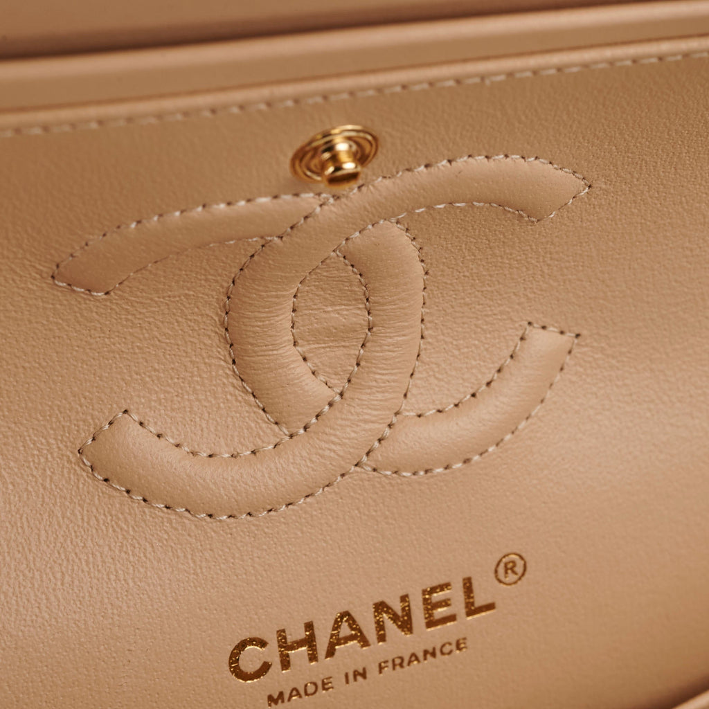 ITEM 17 - Chanel Small Double Classic Flap Beige 29series