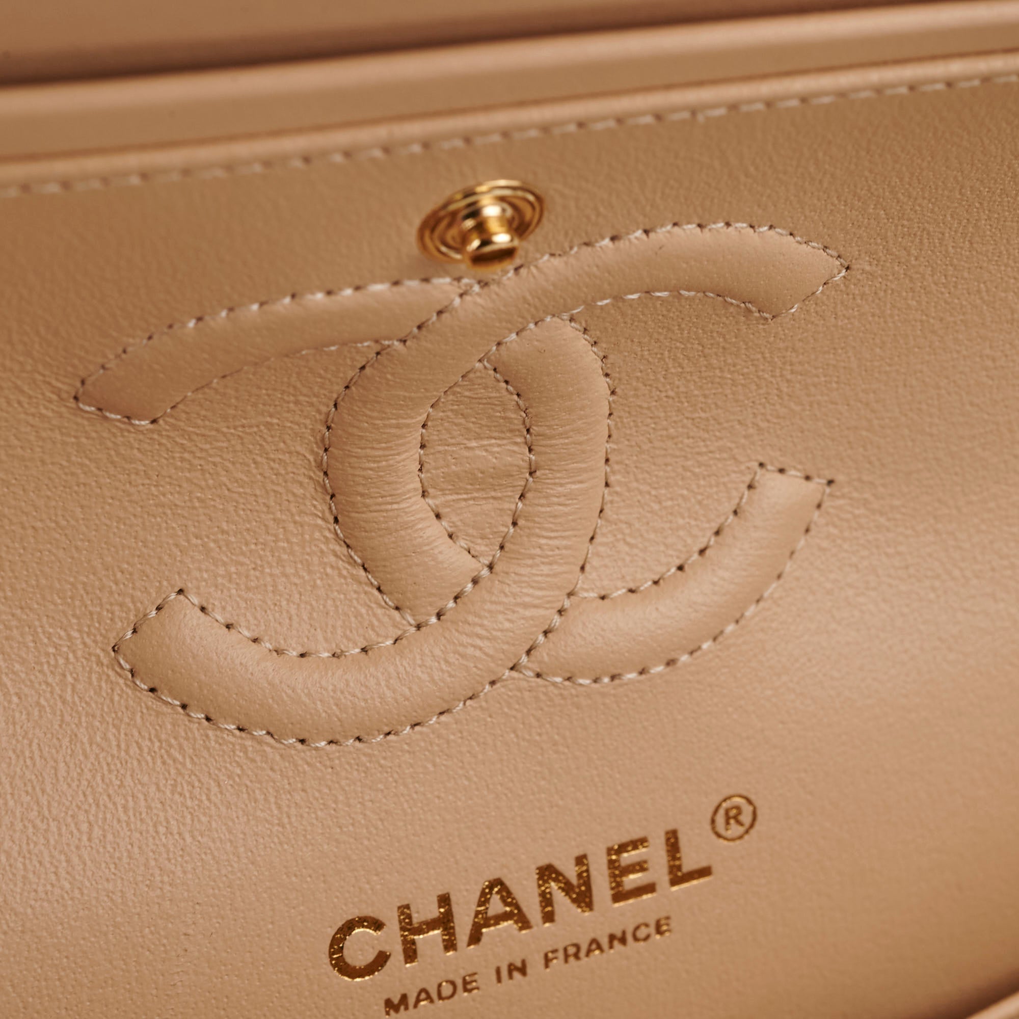 ITEM 17 - Chanel Small Double Classic Flap Beige 29series