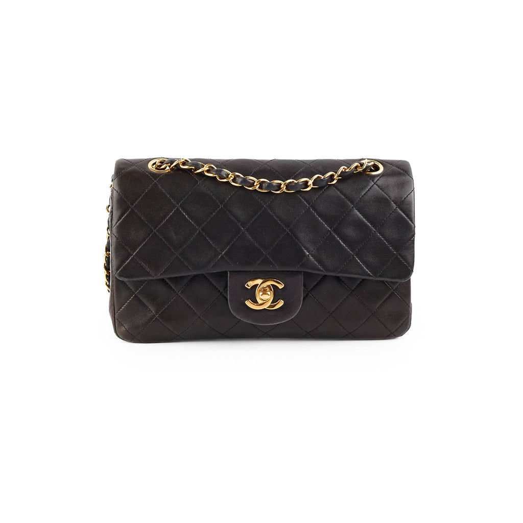 Chanel Vintage Small Classic Flap Dark Brown Lambskin - Series 3