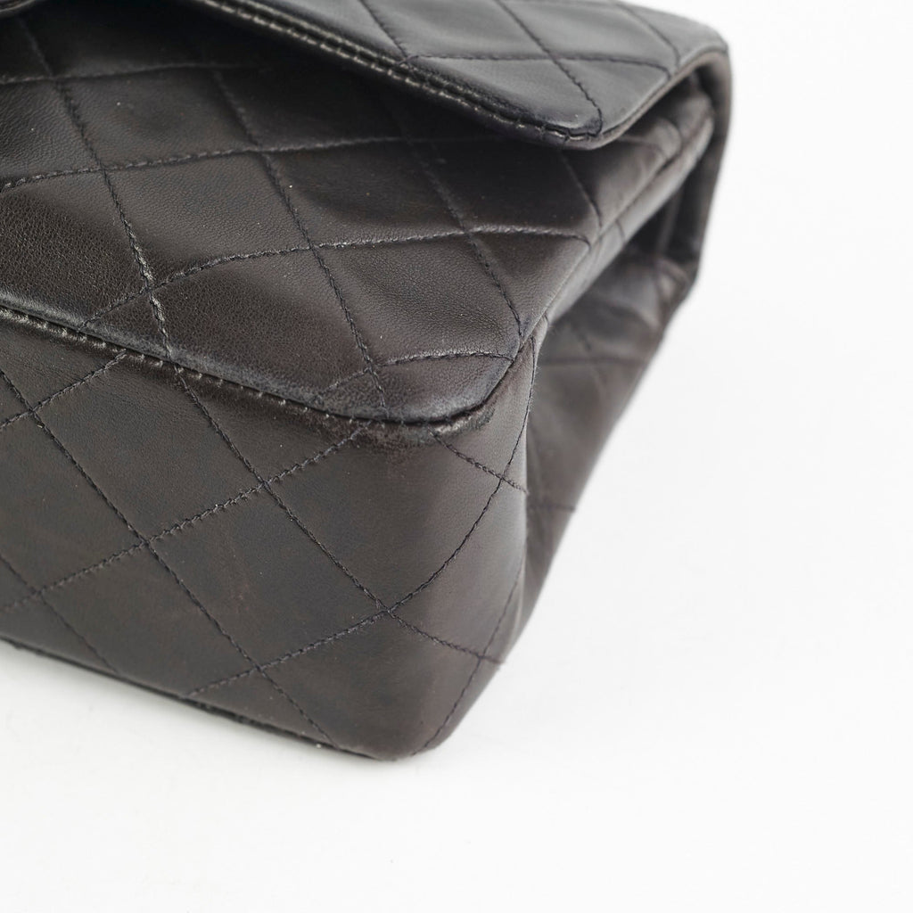 Chanel Vintage Small Classic Flap Dark Brown Lambskin - Series 3