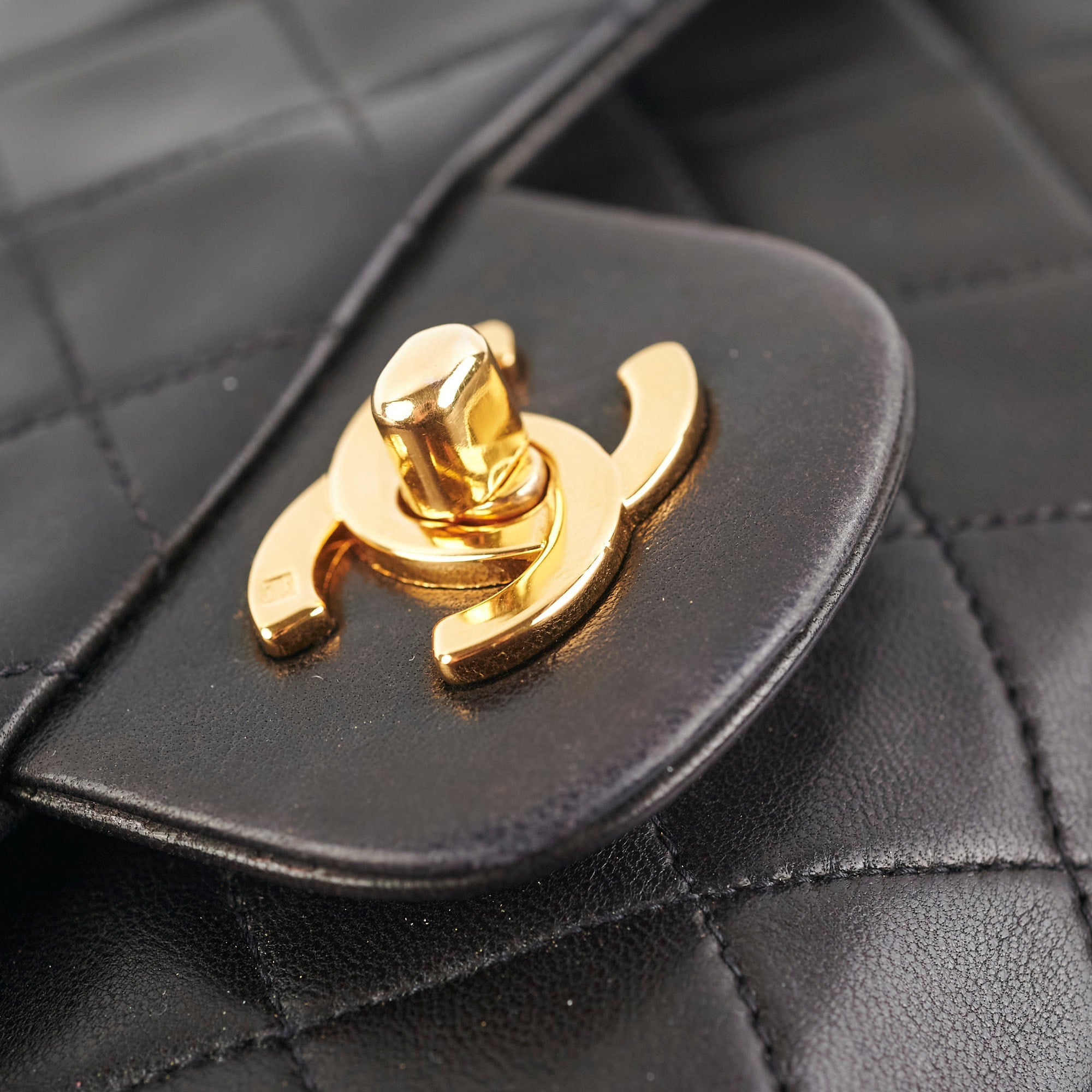 Chanel Vintage Small Classic Flap Dark Brown Lambskin - Series 3