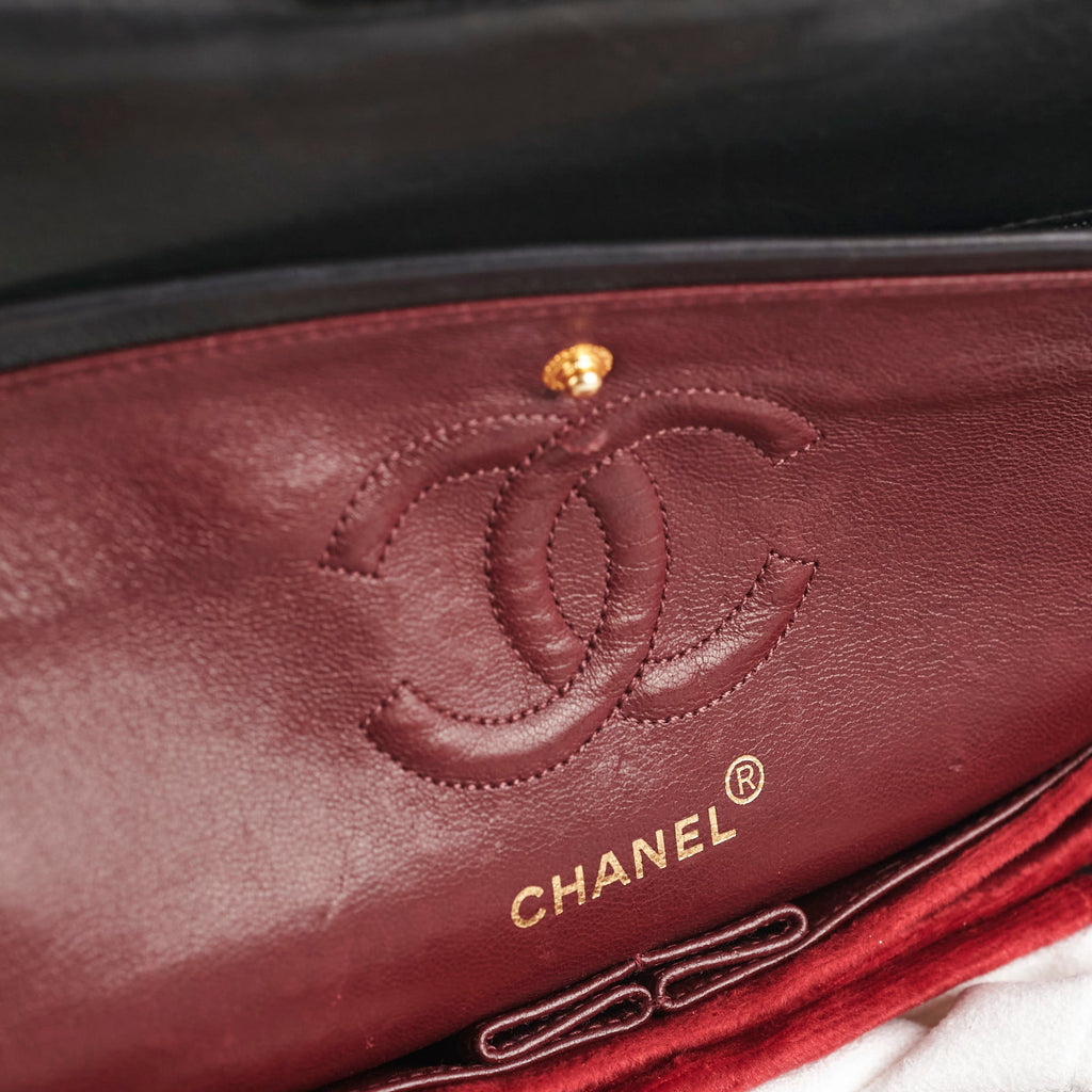 Chanel Vintage Small Classic Flap Dark Brown Lambskin - Series 3
