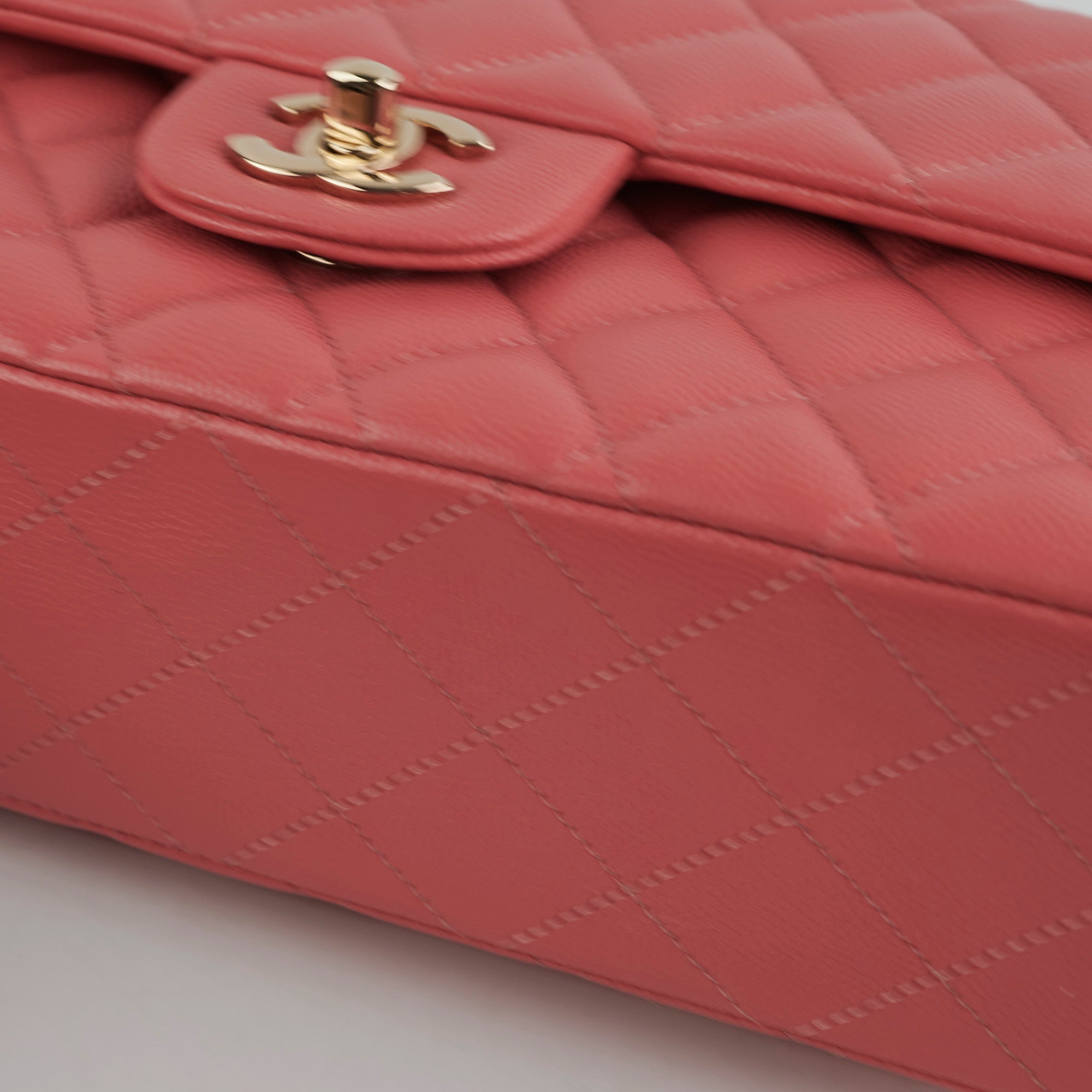 Chanel Caviar Medium/Large Double Classic Flap Pink
