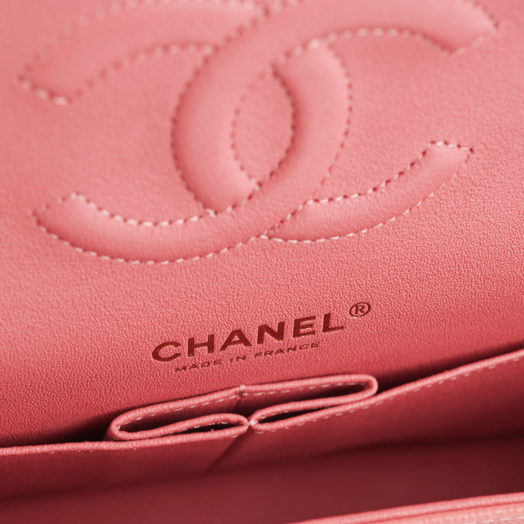 Chanel Caviar Medium/Large Double Classic Flap Pink