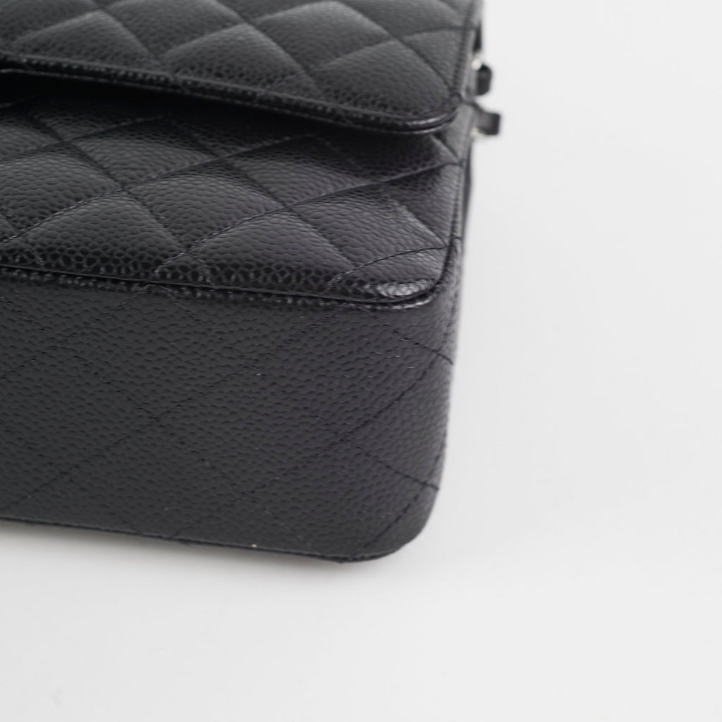 Chanel Medium Classic Flap Caviar Black (Microchip)