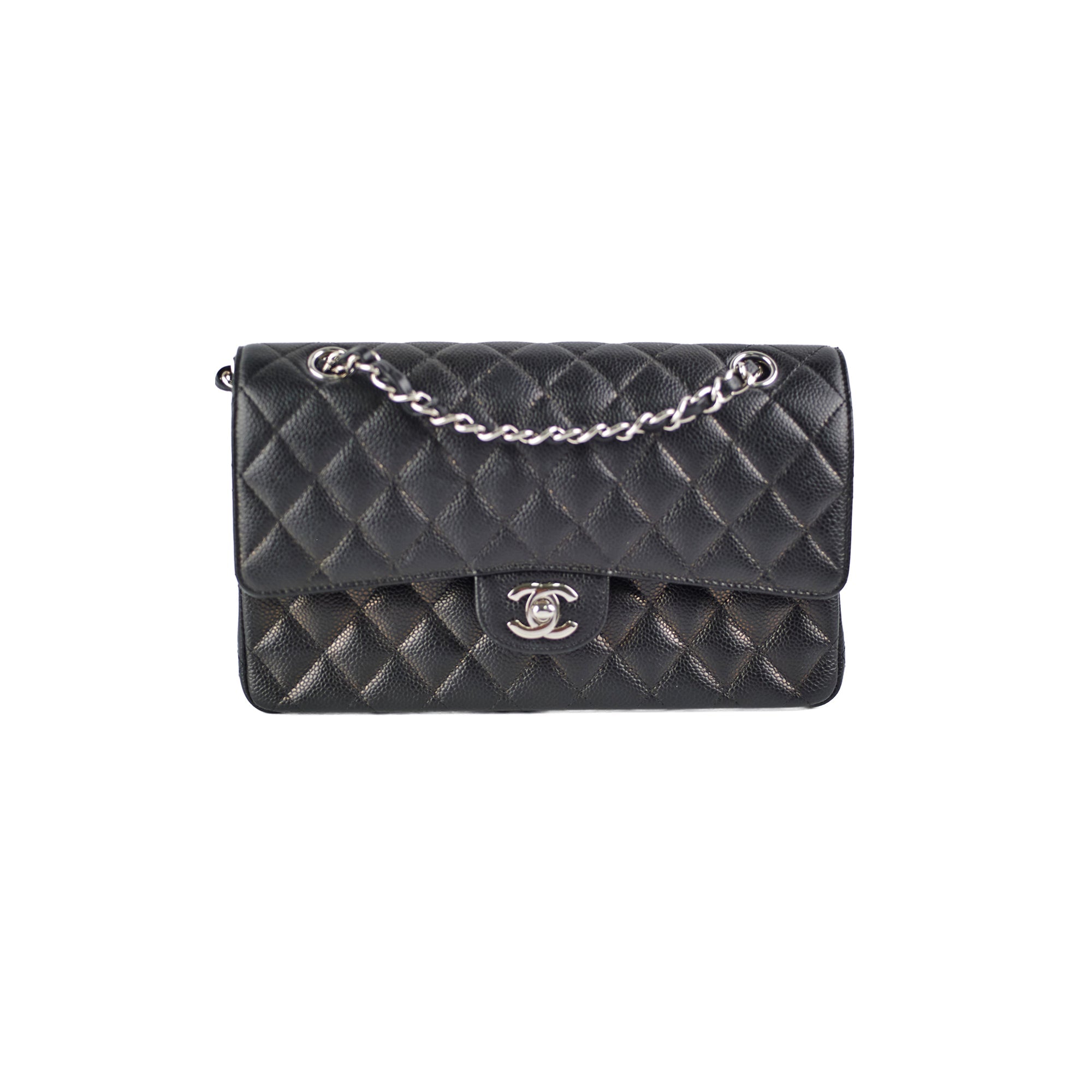 Chanel Classic Flap Medium/Large ML Caviar Black