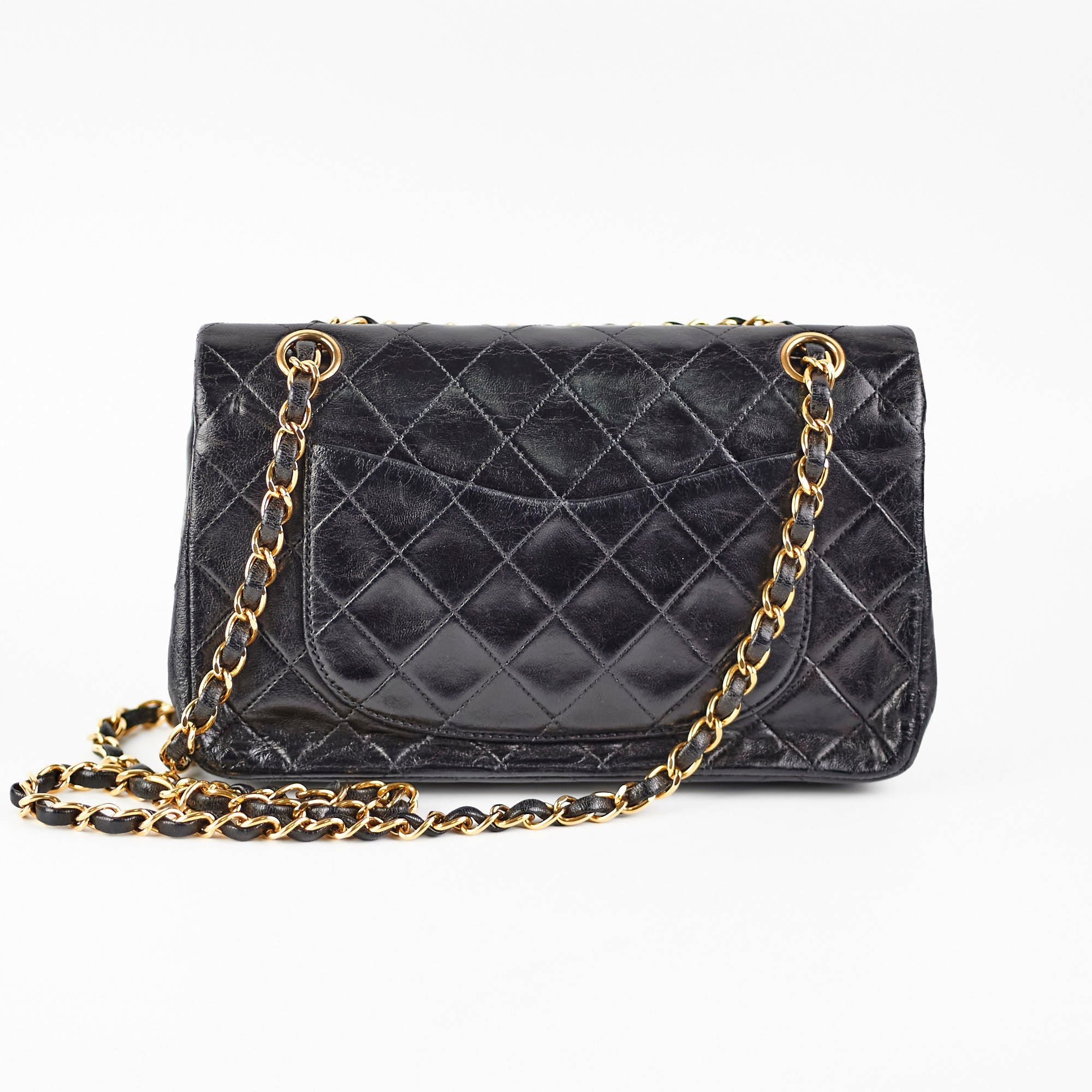 Chanel Vintage Small Classic Flap Lambskin Black - Series 2