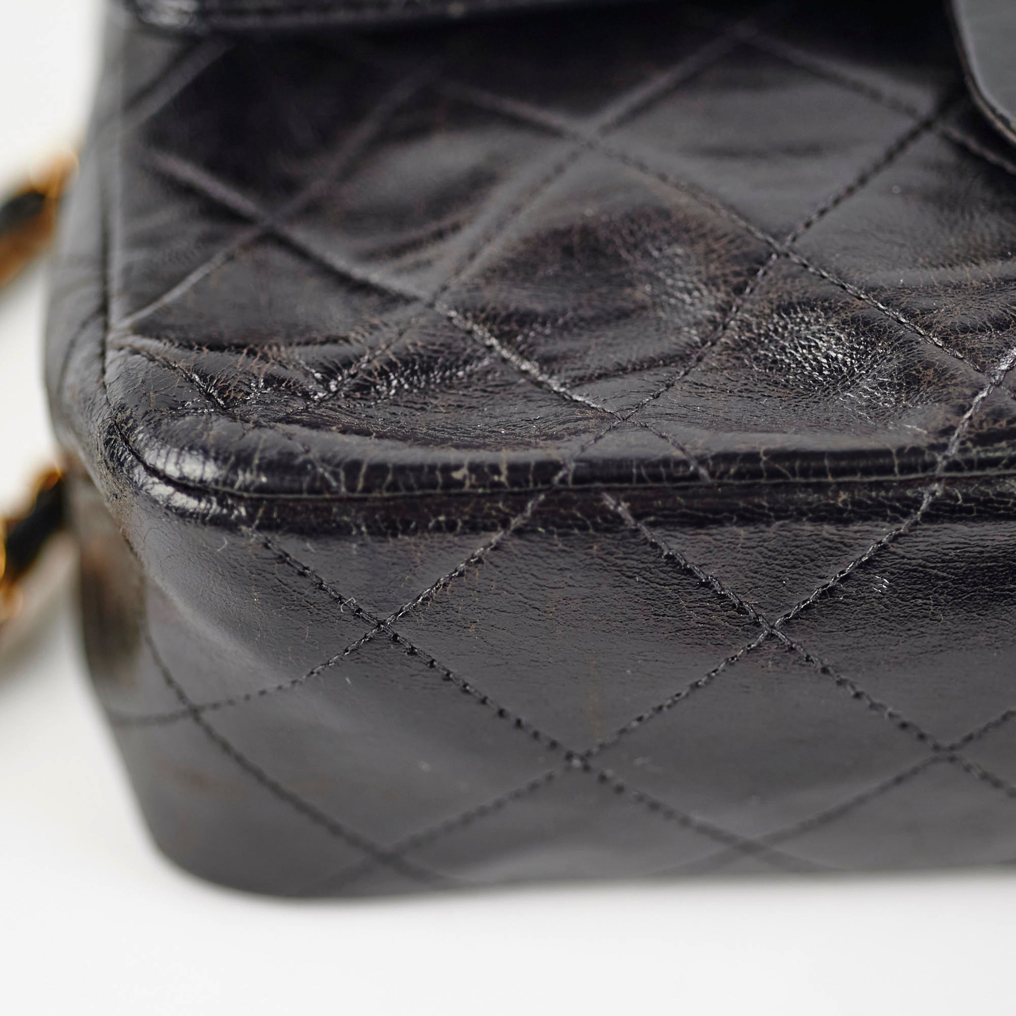 Chanel Vintage Small Classic Flap Lambskin Black - Series 2