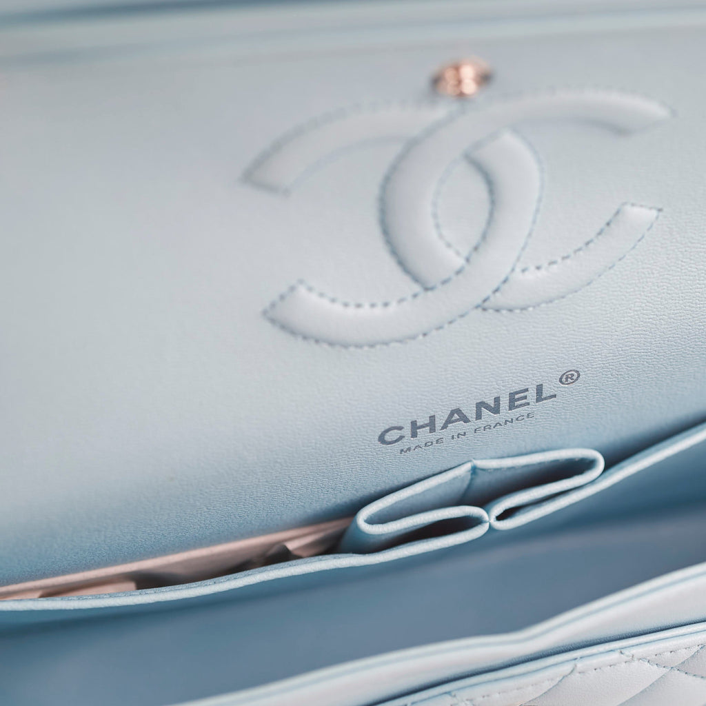 Chanel Classic Flap Medium/Large Light Blue - Series 31