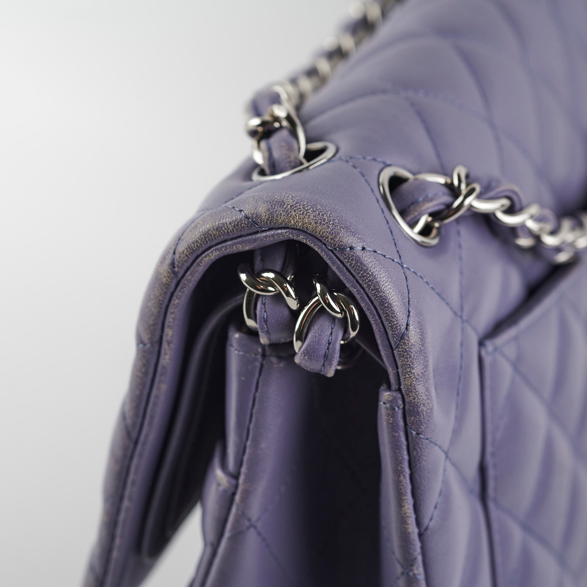 Chanel Jumbo Double Classic Flap Purple