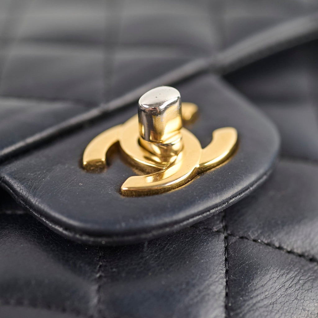 Chanel Medium/Large Double Classic Flap Black