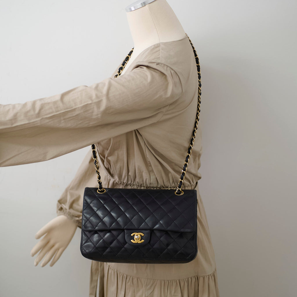 Chanel Medium/Large Double Classic Flap Black