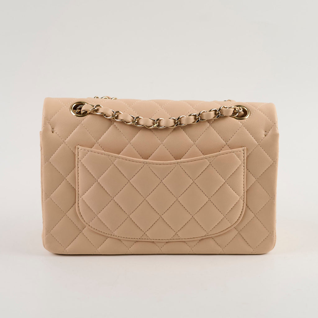 Chanel Classic Flap Small Beige Lambskin