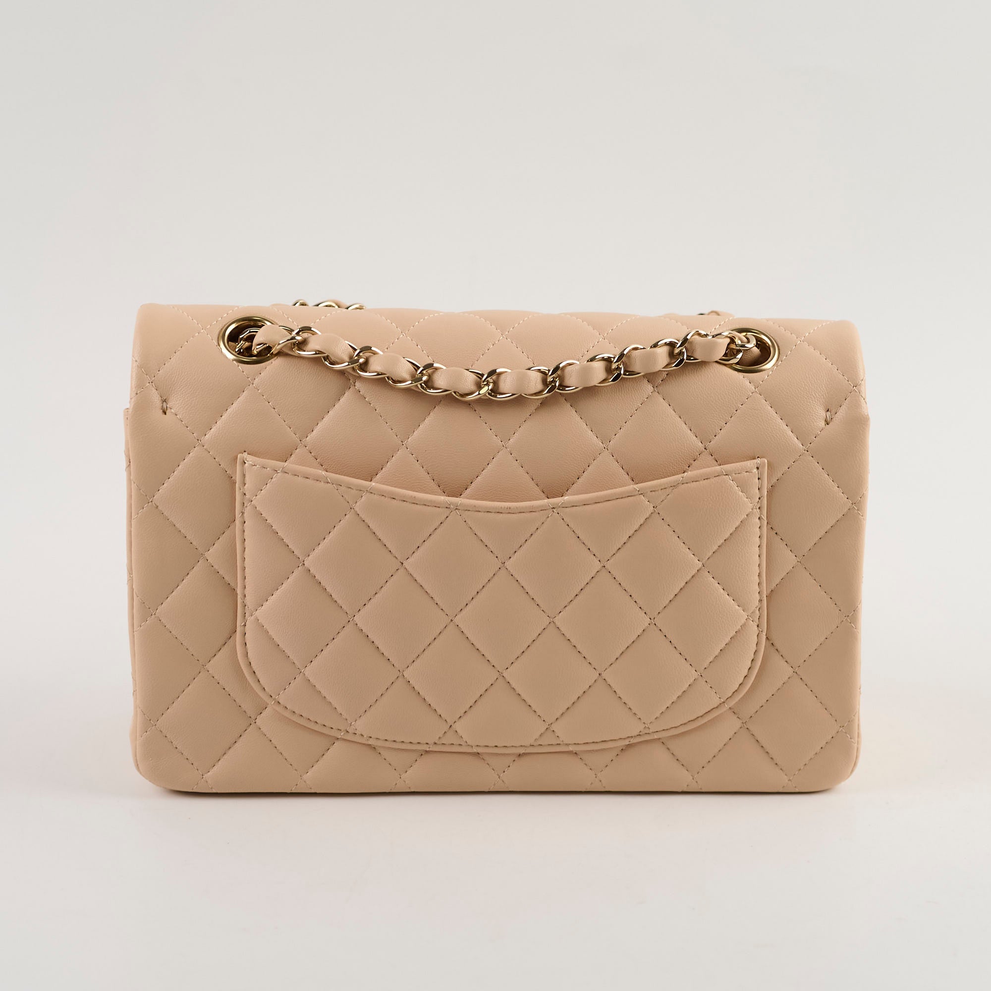 Chanel Classic Flap Small Beige Lambskin