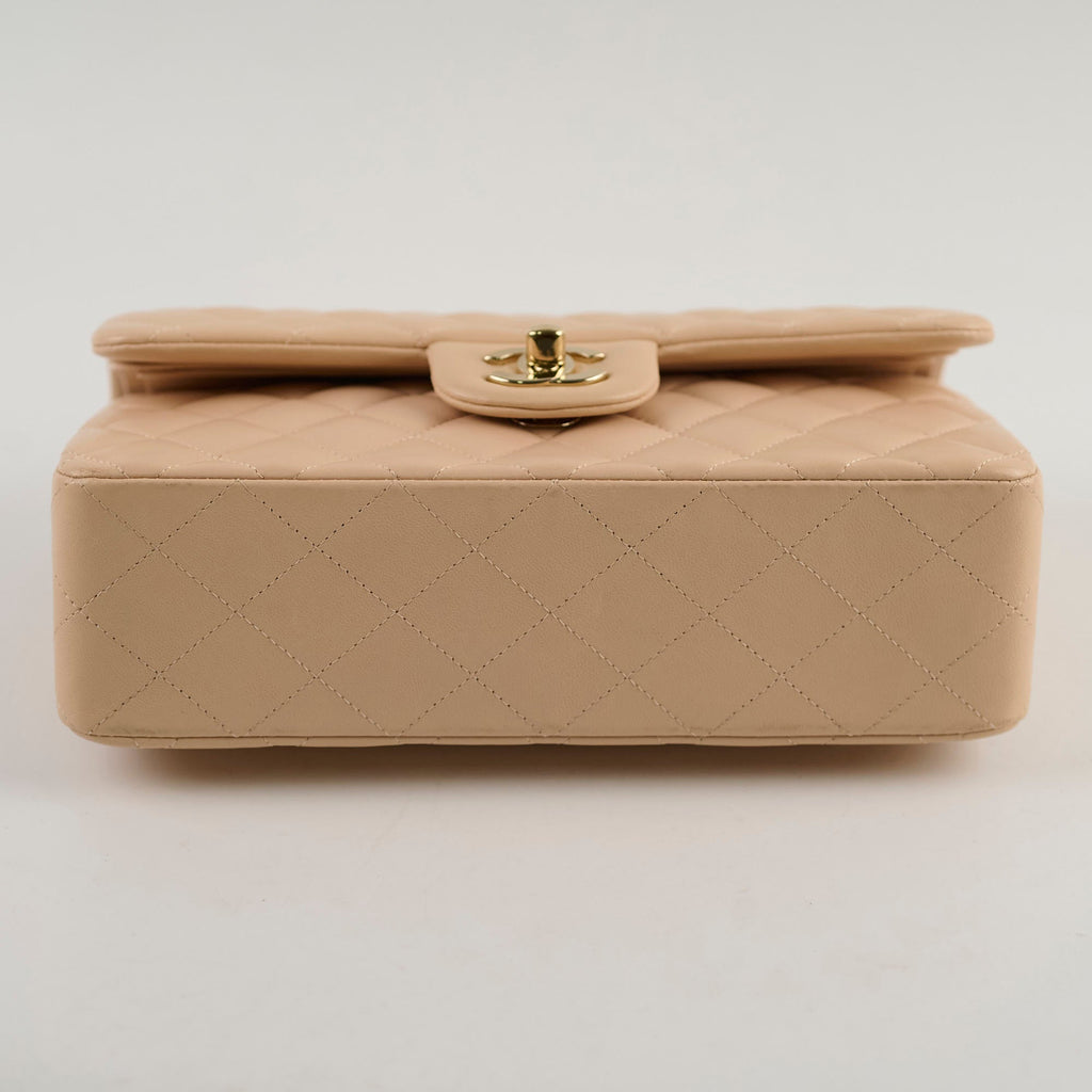 Chanel Classic Flap Small Beige Lambskin