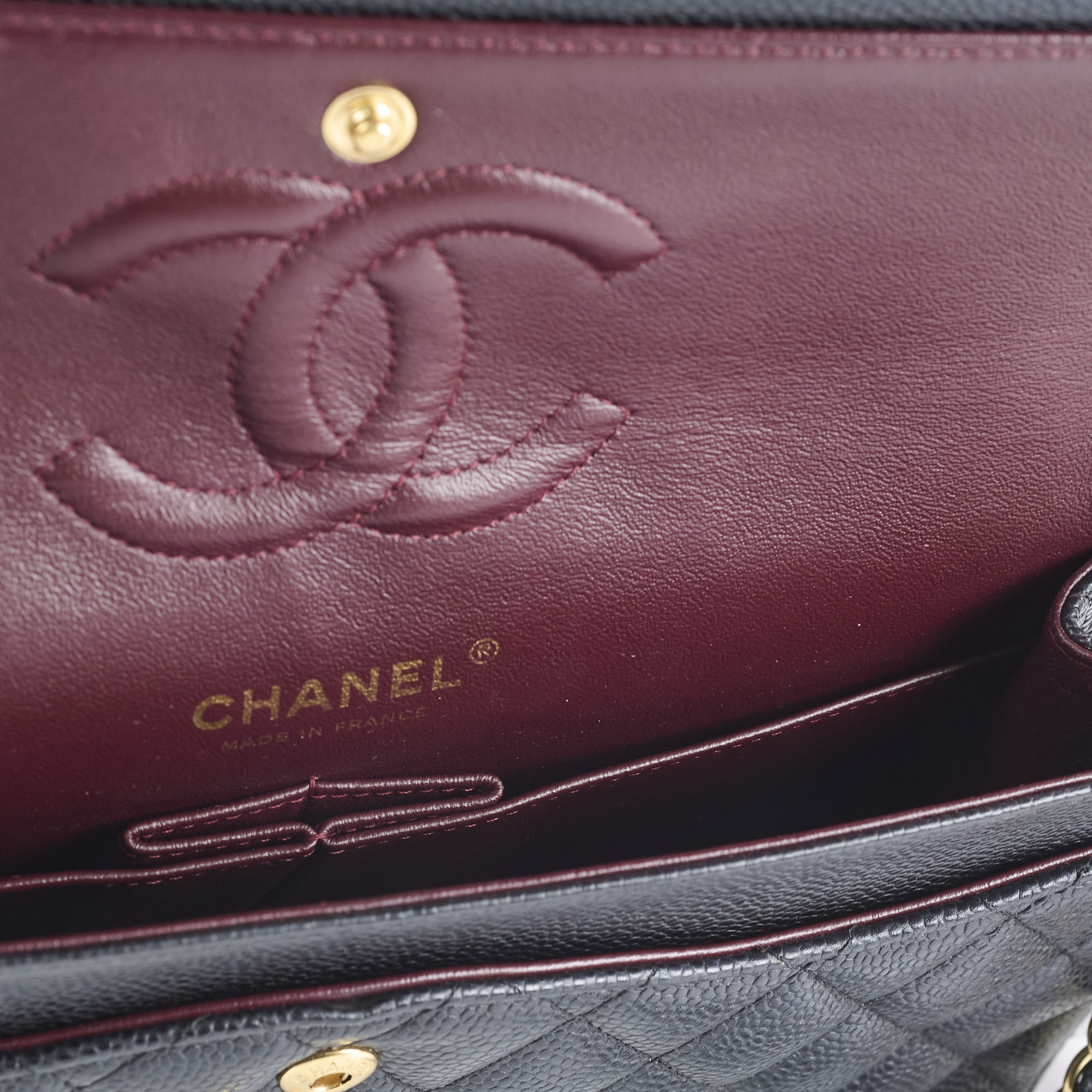 Chanel Caviar Medium/Large Classic Flap GHW Series 20