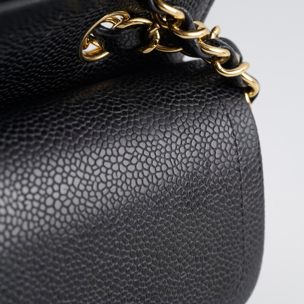 Chanel Caviar Medium Classic Flap Series 19