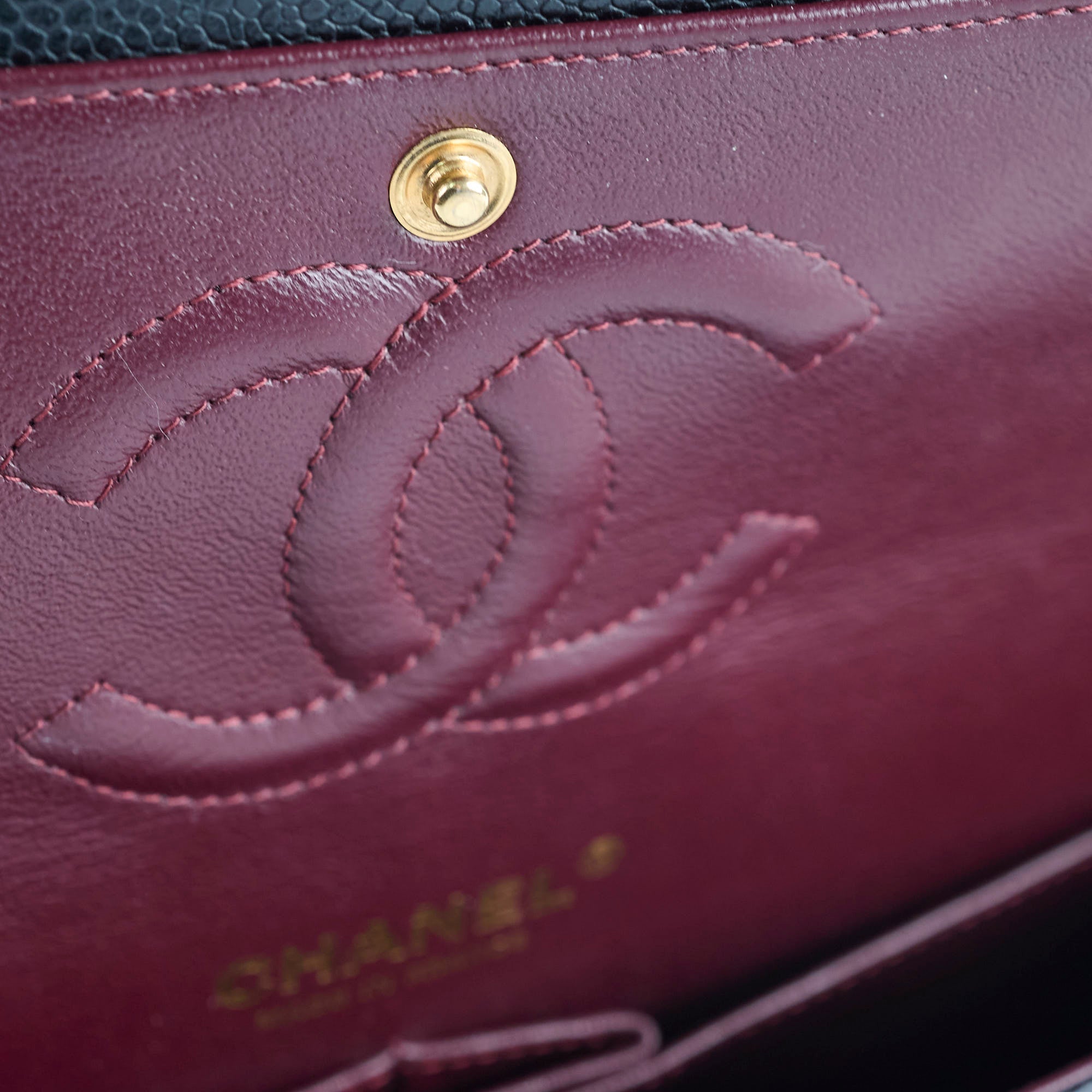Chanel Caviar Medium Classic Flap Series 19