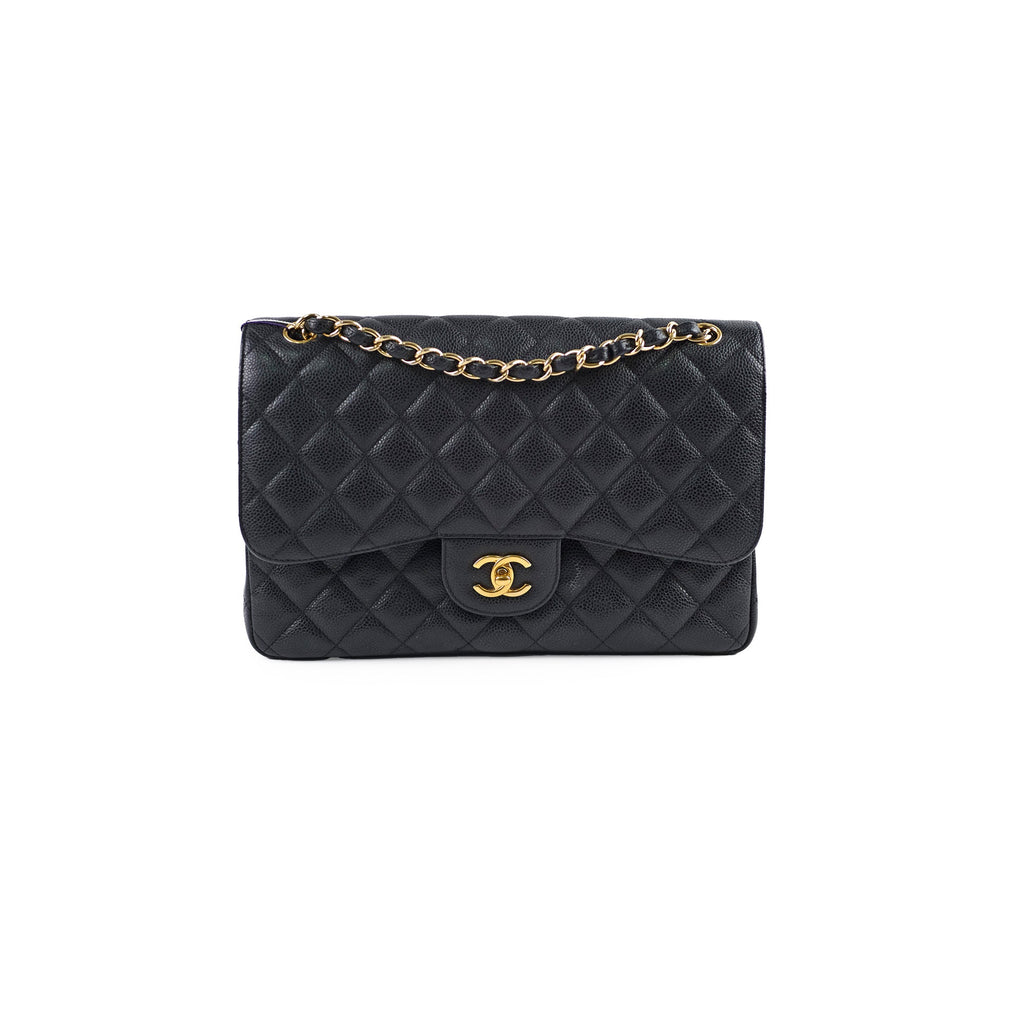 Chanel Caviar Jumbo Double Classic Flap Black